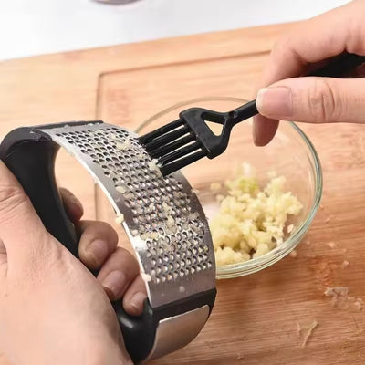 Stainless Steel Garlic Press Crusher Manual Garlic Mincer Chopping Garlic Tool Kitchen Accessories Gadget