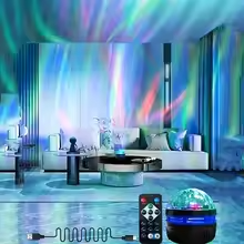 USB Auto Rotating Galaxy Projector Aurora 5V Night Lights