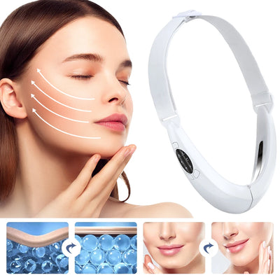 Face Lifting LED Photon Therapy Vibration Facial Device