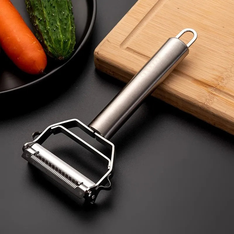 Stainless Steel Multifunctional Vegetable/Fruit Peeler, Potato Slicer, Household Shredder