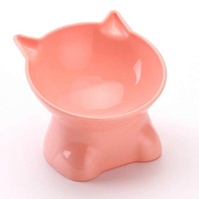 Nordic Style Anti-Tip Cat Bowl with Cervical Protection