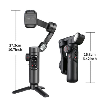 3-Axis Handheld Gimbal Stabilizer for Smartphone with Fill Light With Face Tracking For Tiktok  And Vlog