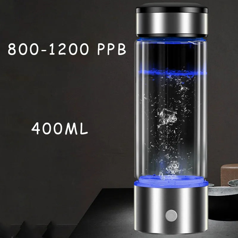 Hydrogen Water Generator Alkaline Maker Rechargeable Water Ionizer Bottle