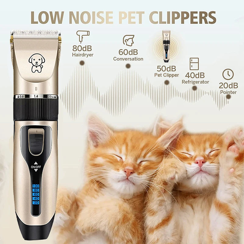 Dog Clipper Dog Hair Clippers Grooming (Pet/Cat/Dog/Rabbit) Haircut Trimmer Shaver Set - Primo Essentialz