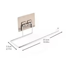 Towel Roll Paper Holder Self Adhesive Hanger Rack Organizer for Kitchen Bathroom Shelf Bar Home Appliance