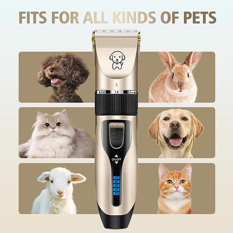 Dog Clipper Dog Hair Clippers Grooming (Pet/Cat/Dog/Rabbit) Haircut Trimmer Shaver Set - Primo Essentialz