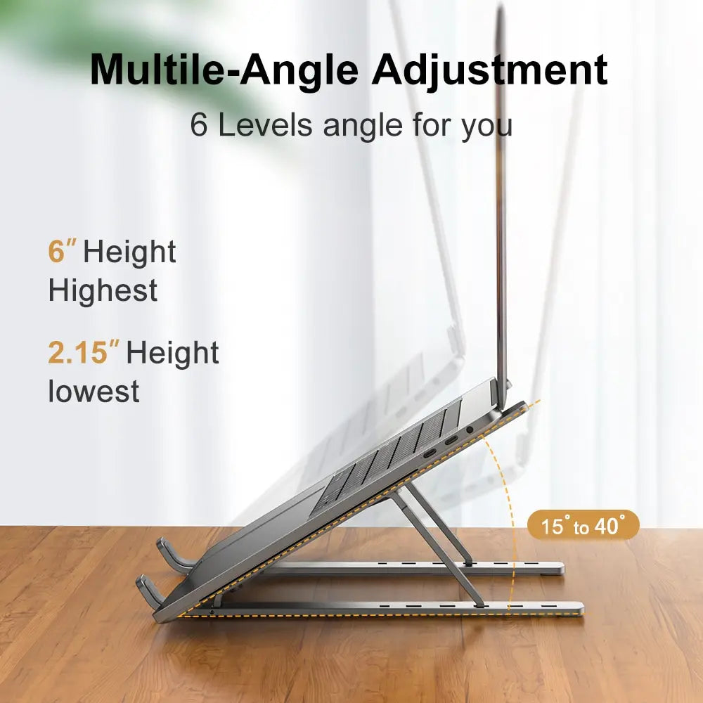 Portable Aluminium Laptop Stand - Primo Essentialz