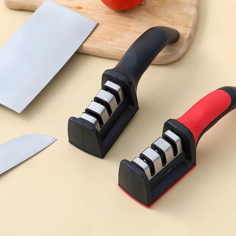 Knife Sharpener Handheld, Quick Sharpening Tool With Non-slip Base