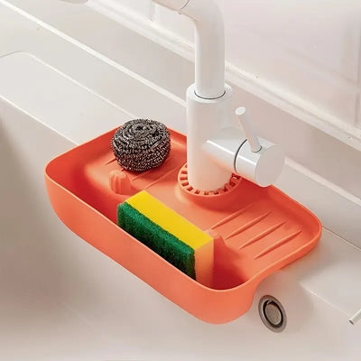 Household Silicone Sink Storage Box, Drain Rack - Primo Essentialz