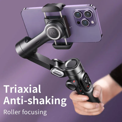 3-Axis Handheld Gimbal Stabilizer for Smartphone with Fill Light With Face Tracking For Tiktok  And Vlog