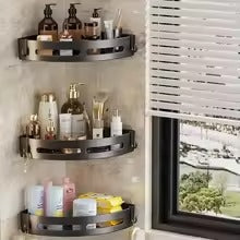 No-Punch Bathroom Storage