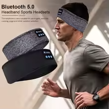 Wireless Bluetooth Headband Earphones Sports Music Eye Mask