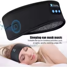 Wireless Bluetooth Headband Earphones Sports Music Eye Mask