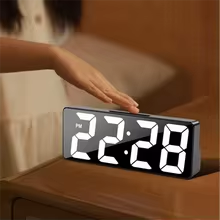 LED Digital Alarm Clock with Temperature & Adjustable Brightness