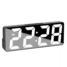 LED Digital Alarm Clock with Temperature & Adjustable Brightness