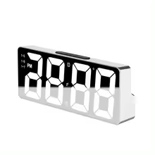 LED Digital Alarm Clock with Temperature & Adjustable Brightness