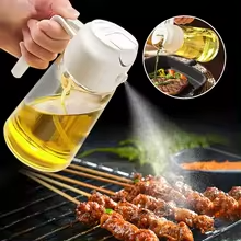 2-in-1 500ml Oil Spray Bottle & Dispenser for Cooking