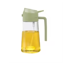 2-in-1 500ml Oil Spray Bottle & Dispenser for Cooking