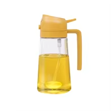 2-in-1 500ml Oil Spray Bottle & Dispenser for Cooking